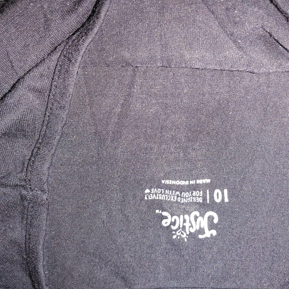 Justice size 10 kids black - Picture 2 of 2